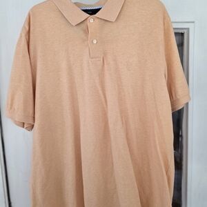 Chaps Men's Light Orange Polo Shirt